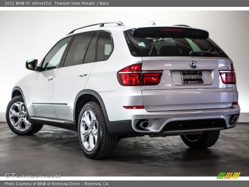 Titanium Silver Metallic / Black 2012 BMW X5 xDrive35d