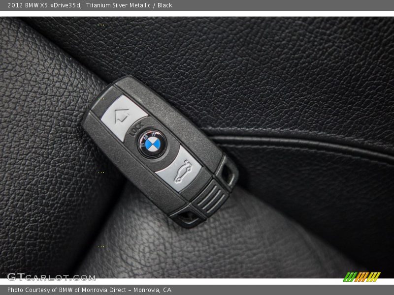 Titanium Silver Metallic / Black 2012 BMW X5 xDrive35d