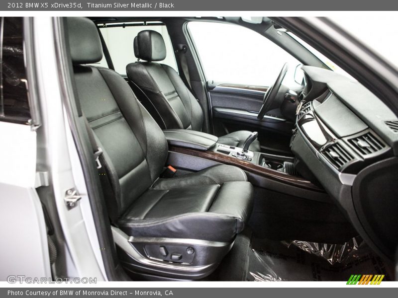 Titanium Silver Metallic / Black 2012 BMW X5 xDrive35d