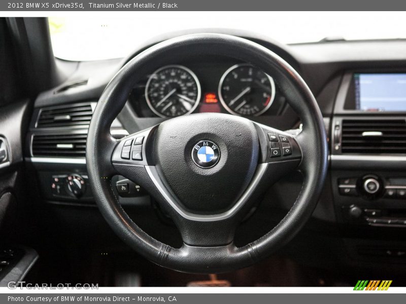 Titanium Silver Metallic / Black 2012 BMW X5 xDrive35d