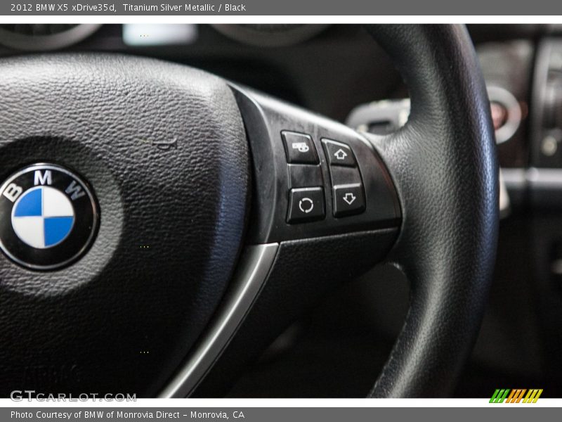 Titanium Silver Metallic / Black 2012 BMW X5 xDrive35d