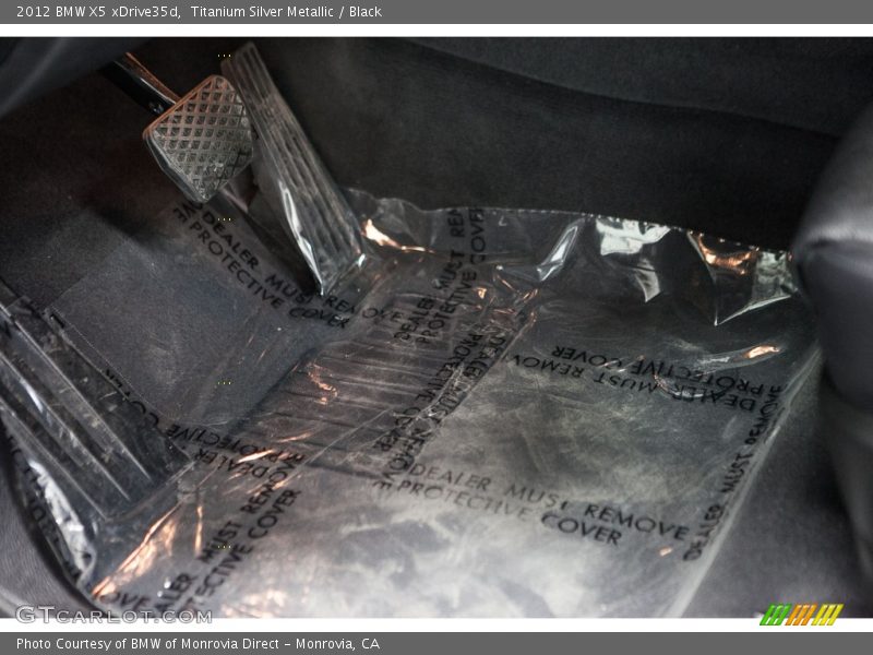 Titanium Silver Metallic / Black 2012 BMW X5 xDrive35d