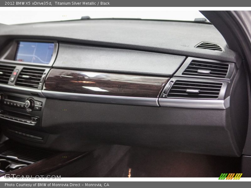 Titanium Silver Metallic / Black 2012 BMW X5 xDrive35d