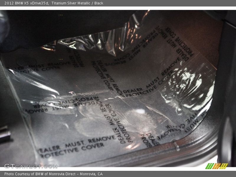 Titanium Silver Metallic / Black 2012 BMW X5 xDrive35d