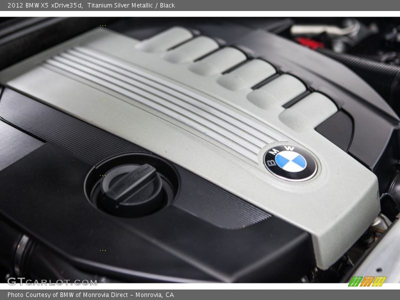 Titanium Silver Metallic / Black 2012 BMW X5 xDrive35d