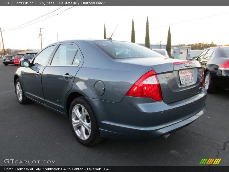 Steel Blue Metallic / Charcoal Black 2012 Ford Fusion SE V6