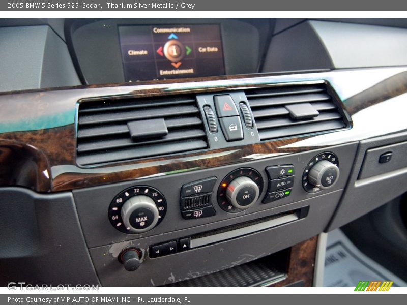 Titanium Silver Metallic / Grey 2005 BMW 5 Series 525i Sedan