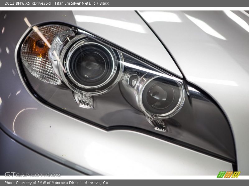 Titanium Silver Metallic / Black 2012 BMW X5 xDrive35d