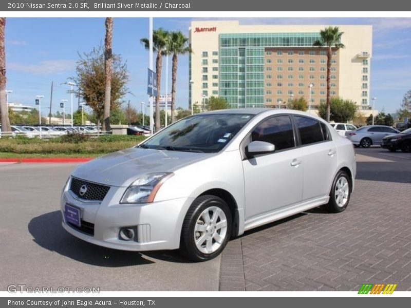 Brilliant Silver Metallic / Charcoal 2010 Nissan Sentra 2.0 SR
