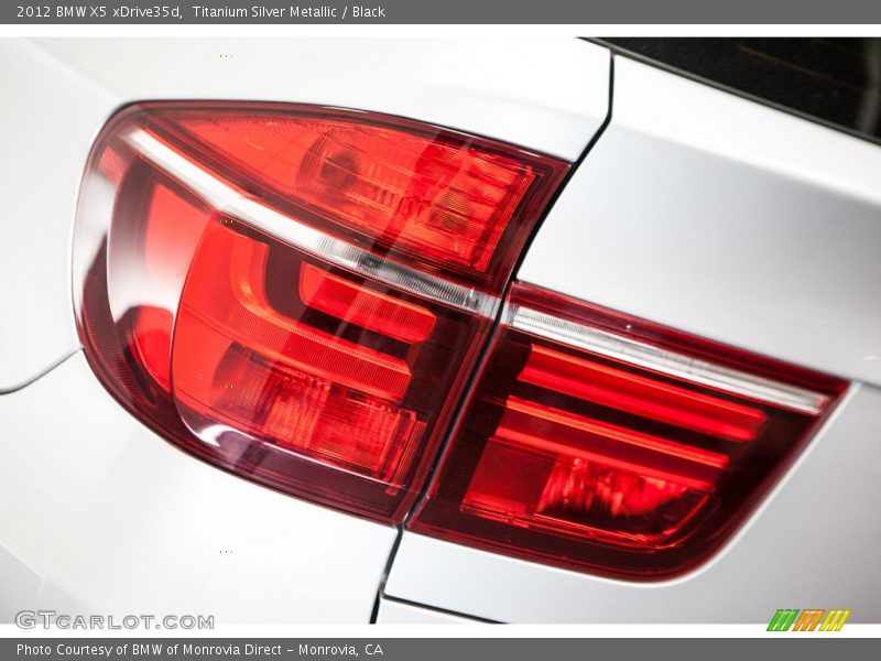 Titanium Silver Metallic / Black 2012 BMW X5 xDrive35d