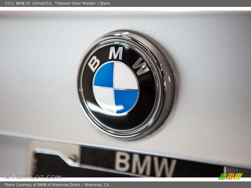 Titanium Silver Metallic / Black 2012 BMW X5 xDrive35d