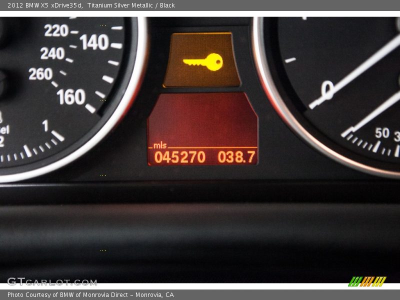 Titanium Silver Metallic / Black 2012 BMW X5 xDrive35d