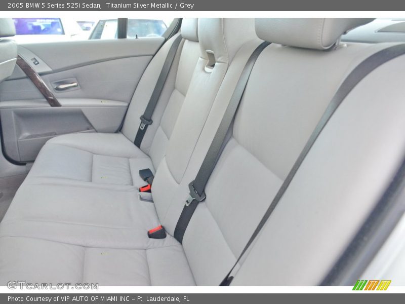 Titanium Silver Metallic / Grey 2005 BMW 5 Series 525i Sedan
