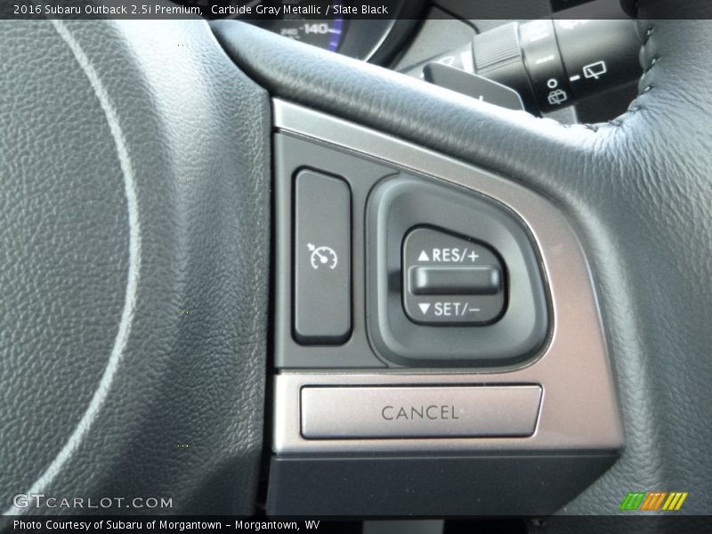 Carbide Gray Metallic / Slate Black 2016 Subaru Outback 2.5i Premium