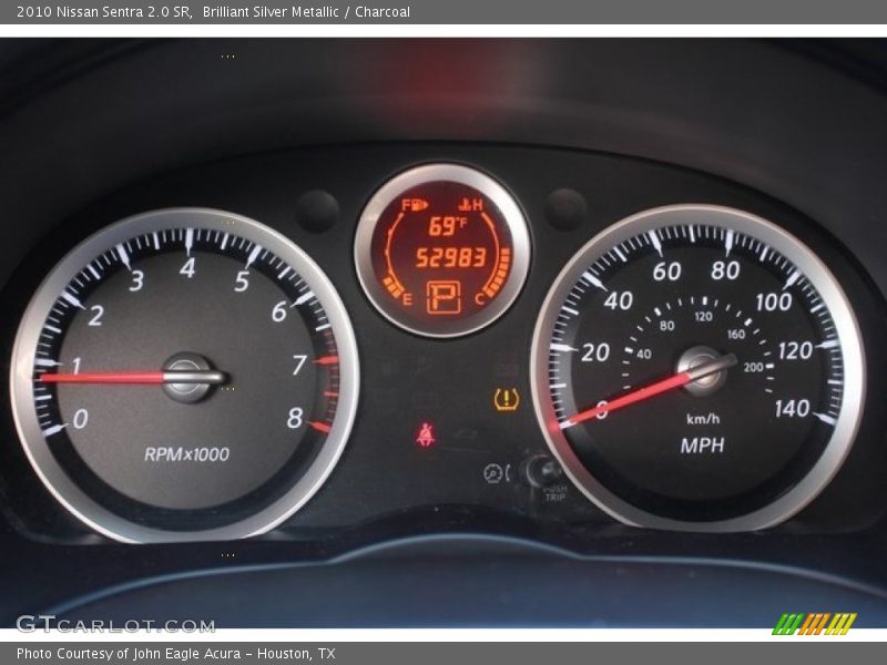 Brilliant Silver Metallic / Charcoal 2010 Nissan Sentra 2.0 SR