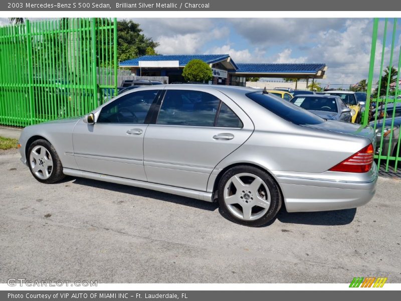 Brilliant Silver Metallic / Charcoal 2003 Mercedes-Benz S 500 Sedan
