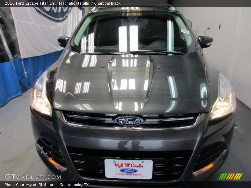 Magnetic Metallic / Charcoal Black 2016 Ford Escape Titanium