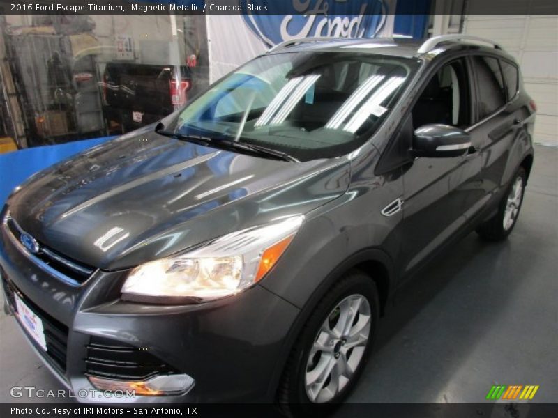 Magnetic Metallic / Charcoal Black 2016 Ford Escape Titanium