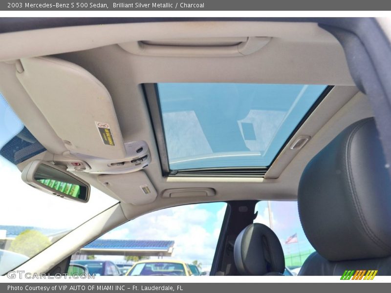Brilliant Silver Metallic / Charcoal 2003 Mercedes-Benz S 500 Sedan