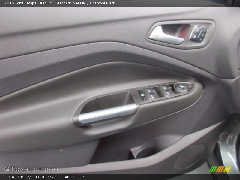 Magnetic Metallic / Charcoal Black 2016 Ford Escape Titanium
