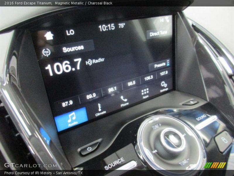 Magnetic Metallic / Charcoal Black 2016 Ford Escape Titanium