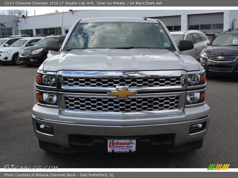 Silver Ice Metallic / Jet Black/Dark Ash 2014 Chevrolet Silverado 1500 LT Double Cab 4x4