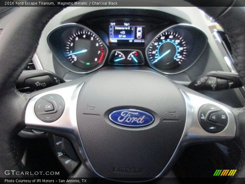 Magnetic Metallic / Charcoal Black 2016 Ford Escape Titanium