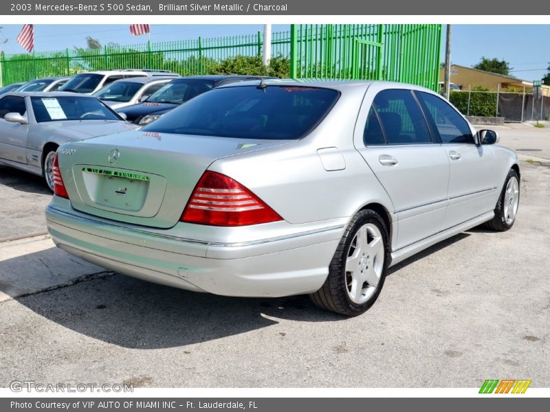 Brilliant Silver Metallic / Charcoal 2003 Mercedes-Benz S 500 Sedan