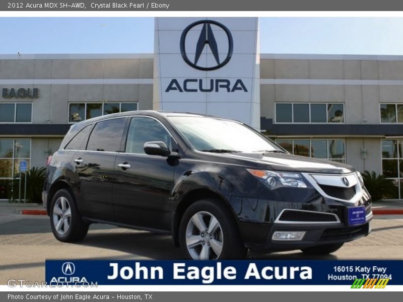 Crystal Black Pearl / Ebony 2012 Acura MDX SH-AWD