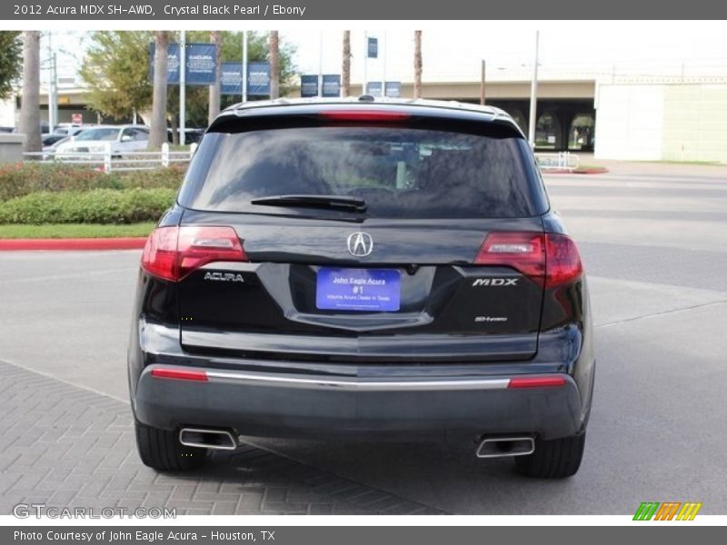 Crystal Black Pearl / Ebony 2012 Acura MDX SH-AWD