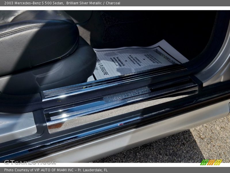 Brilliant Silver Metallic / Charcoal 2003 Mercedes-Benz S 500 Sedan