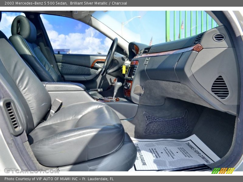 Brilliant Silver Metallic / Charcoal 2003 Mercedes-Benz S 500 Sedan