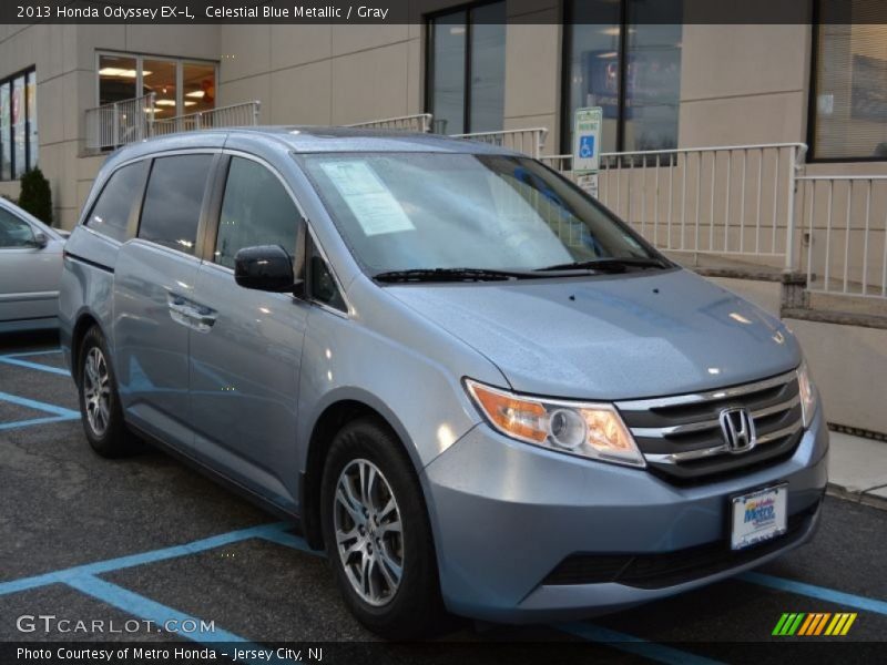 Celestial Blue Metallic / Gray 2013 Honda Odyssey EX-L