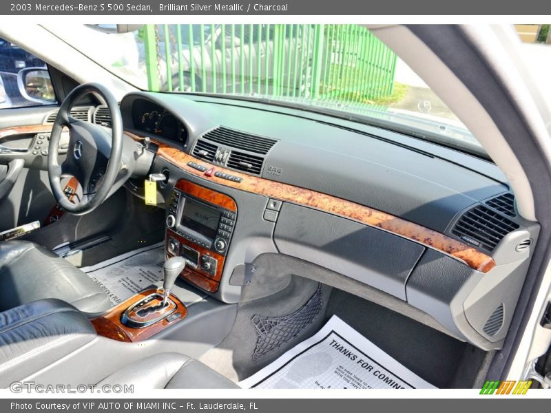 Brilliant Silver Metallic / Charcoal 2003 Mercedes-Benz S 500 Sedan