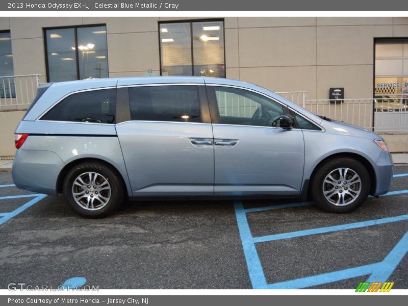 Celestial Blue Metallic / Gray 2013 Honda Odyssey EX-L