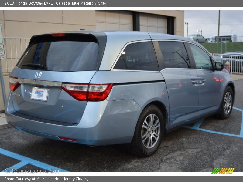Celestial Blue Metallic / Gray 2013 Honda Odyssey EX-L