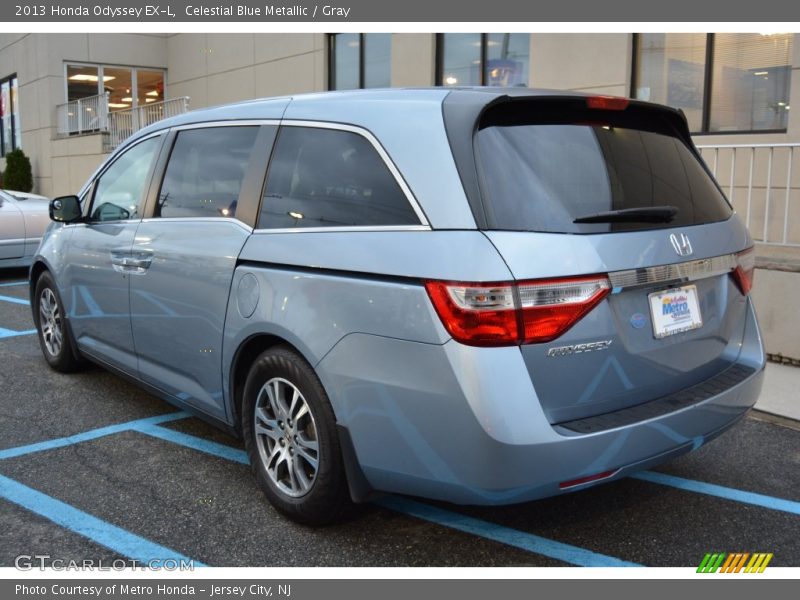 Celestial Blue Metallic / Gray 2013 Honda Odyssey EX-L