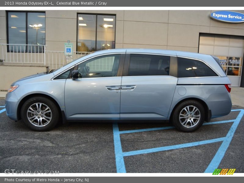 Celestial Blue Metallic / Gray 2013 Honda Odyssey EX-L