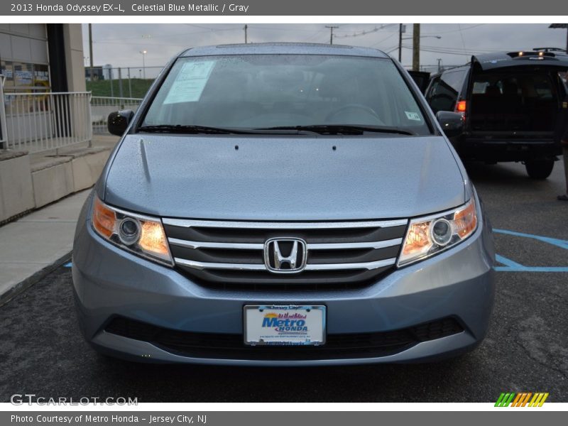 Celestial Blue Metallic / Gray 2013 Honda Odyssey EX-L
