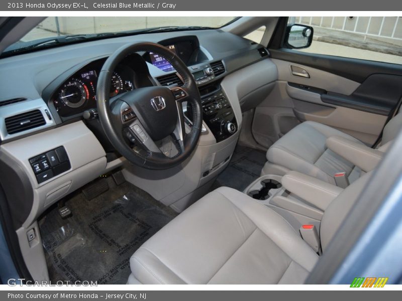 Celestial Blue Metallic / Gray 2013 Honda Odyssey EX-L
