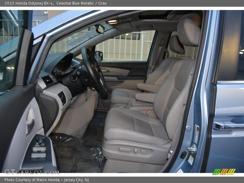 Celestial Blue Metallic / Gray 2013 Honda Odyssey EX-L