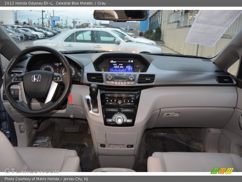 Celestial Blue Metallic / Gray 2013 Honda Odyssey EX-L