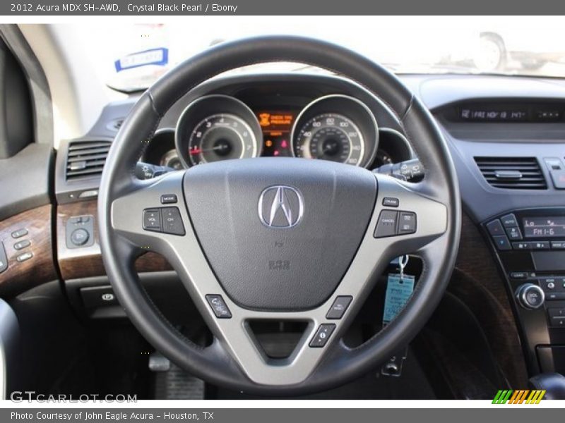 Crystal Black Pearl / Ebony 2012 Acura MDX SH-AWD