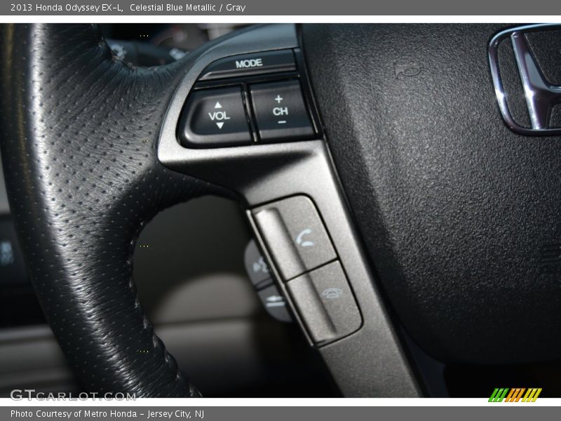 Celestial Blue Metallic / Gray 2013 Honda Odyssey EX-L