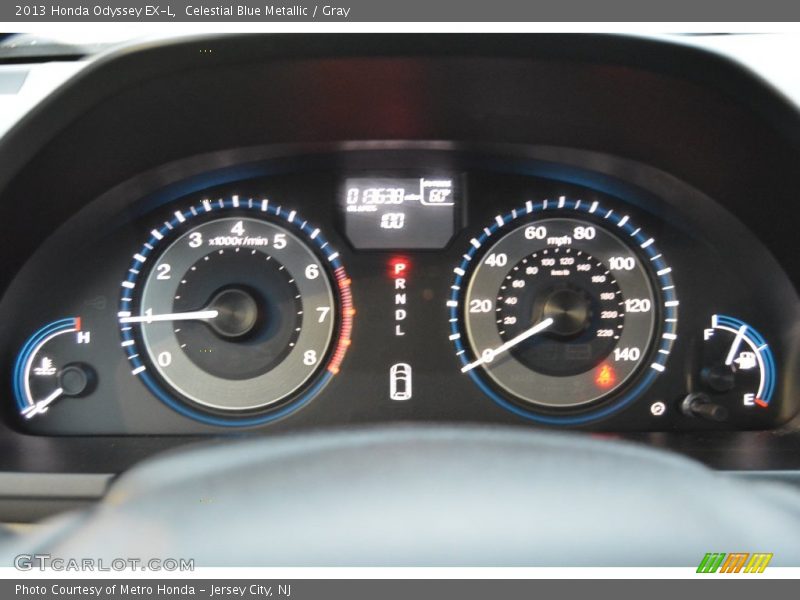 Celestial Blue Metallic / Gray 2013 Honda Odyssey EX-L