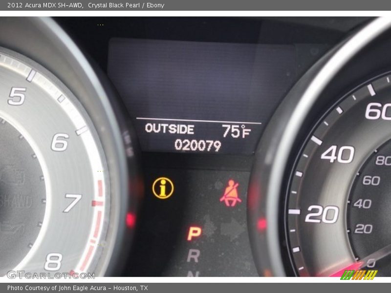 Crystal Black Pearl / Ebony 2012 Acura MDX SH-AWD