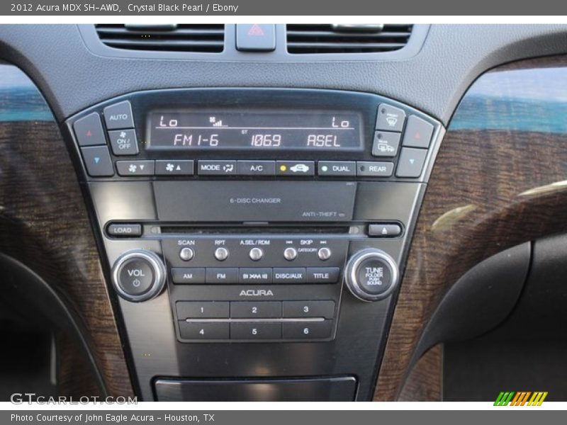 Crystal Black Pearl / Ebony 2012 Acura MDX SH-AWD