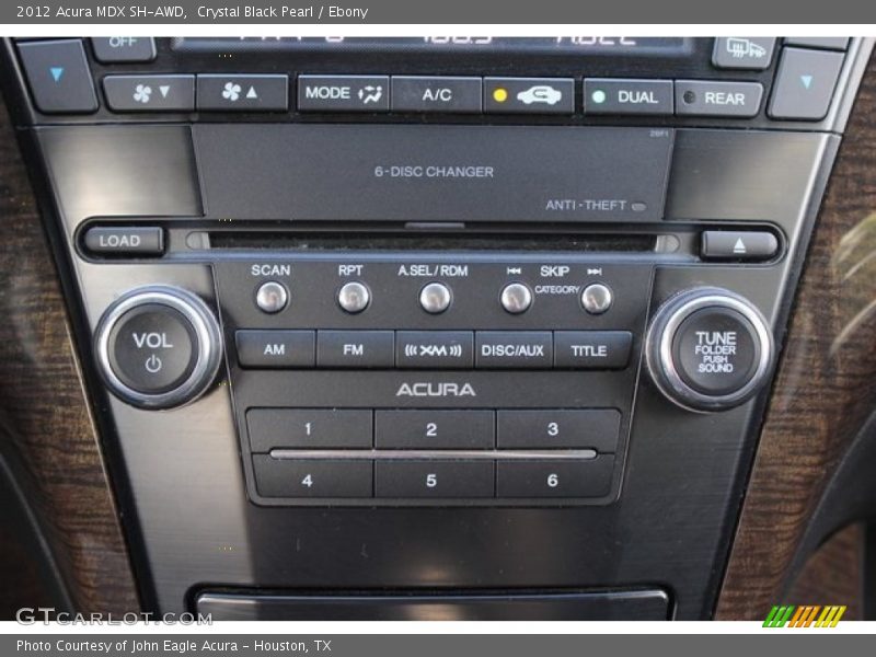 Crystal Black Pearl / Ebony 2012 Acura MDX SH-AWD