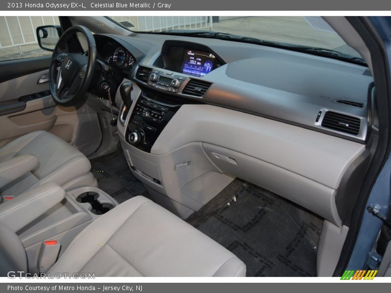 Celestial Blue Metallic / Gray 2013 Honda Odyssey EX-L