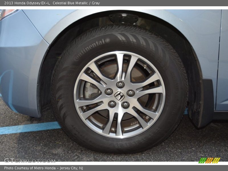 Celestial Blue Metallic / Gray 2013 Honda Odyssey EX-L